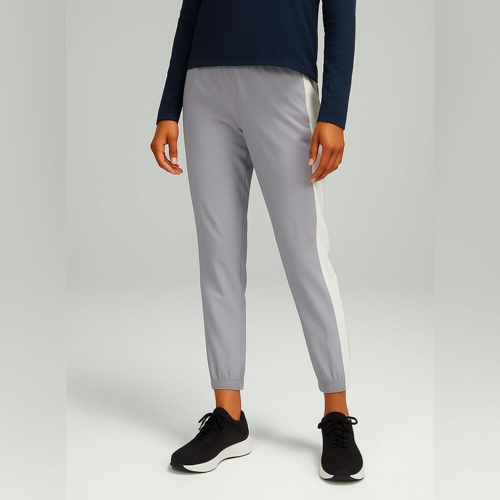Lululemon Adapted‎ State Jogger Pants Women’s Size 2 Gray Zip Pocket Reflective
